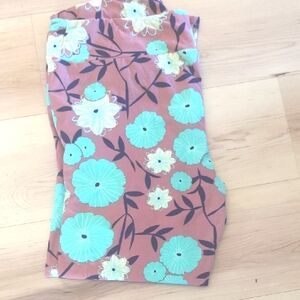 LuLaRoe Floral Print Leggings TC2
